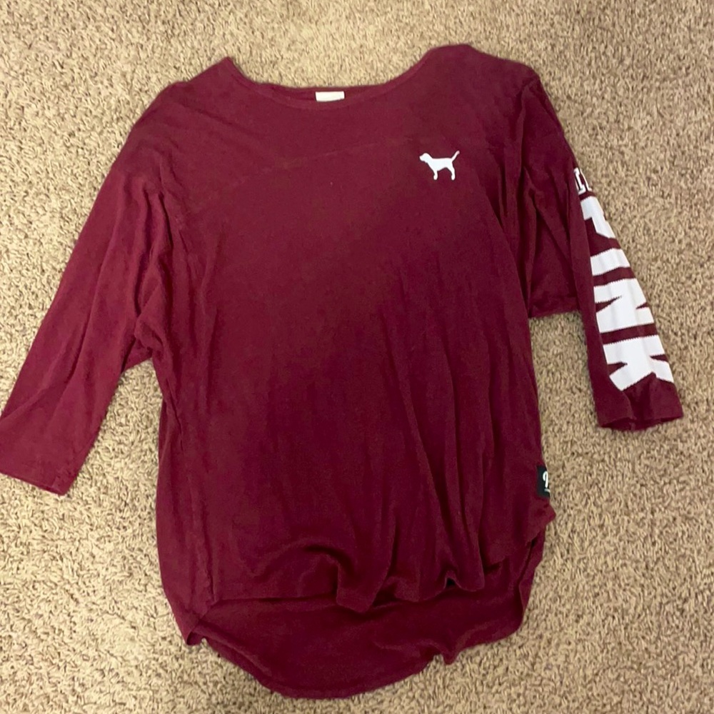Purple red color PINK long t-shirt
